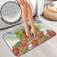 Fiji Taveuni Island Dateline Crossing Bathroom Set Tropical Cultural Landscape With Tagimoucia Floral Pattern