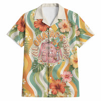 Hawaii Aloha Academy Back To School Hawaiian Shirt Sea Turtle Tropical Hibiscus Flowers Retro Psychedelic