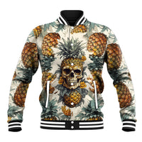 Pineapple Skull Baseball Jacket Summer Paradise TS04 - Polynesian Pride