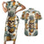 Pineapple Skull Couples Matching Short Sleeve Bodycon Dress and Hawaiian Shirt Summer Paradise TS04 - Polynesian Pride