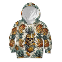 Pineapple Skull Kid Hoodie Summer Paradise TS04 - Polynesian Pride