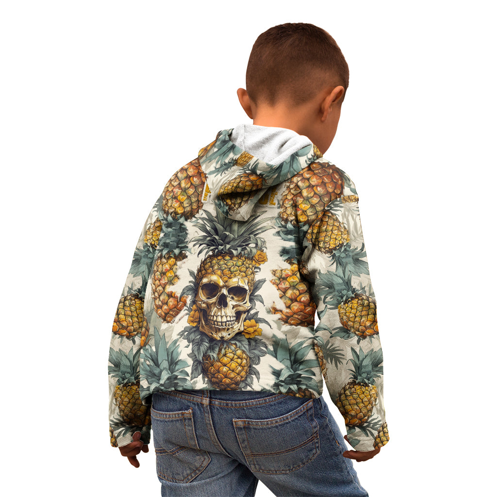 Pineapple Skull Kid Hoodie Summer Paradise TS04 - Polynesian Pride