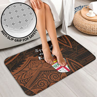 Straight Outta Kadavu Fiji Bathroom Set Tribal Polynesian Tattoo Coat Of Arms Flag