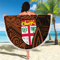 Straight Outta Kadavu Fiji Beach Blanket Tribal Polynesian Tattoo Coat Of Arms Flag