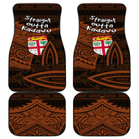 Straight Outta Kadavu Fiji Car Mats Tribal Polynesian Tattoo Coat Of Arms Flag