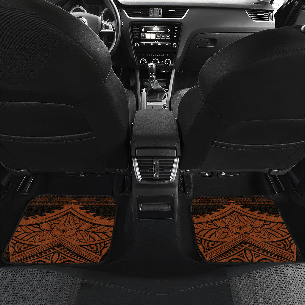 Straight Outta Kadavu Fiji Car Mats Tribal Polynesian Tattoo Coat Of Arms Flag