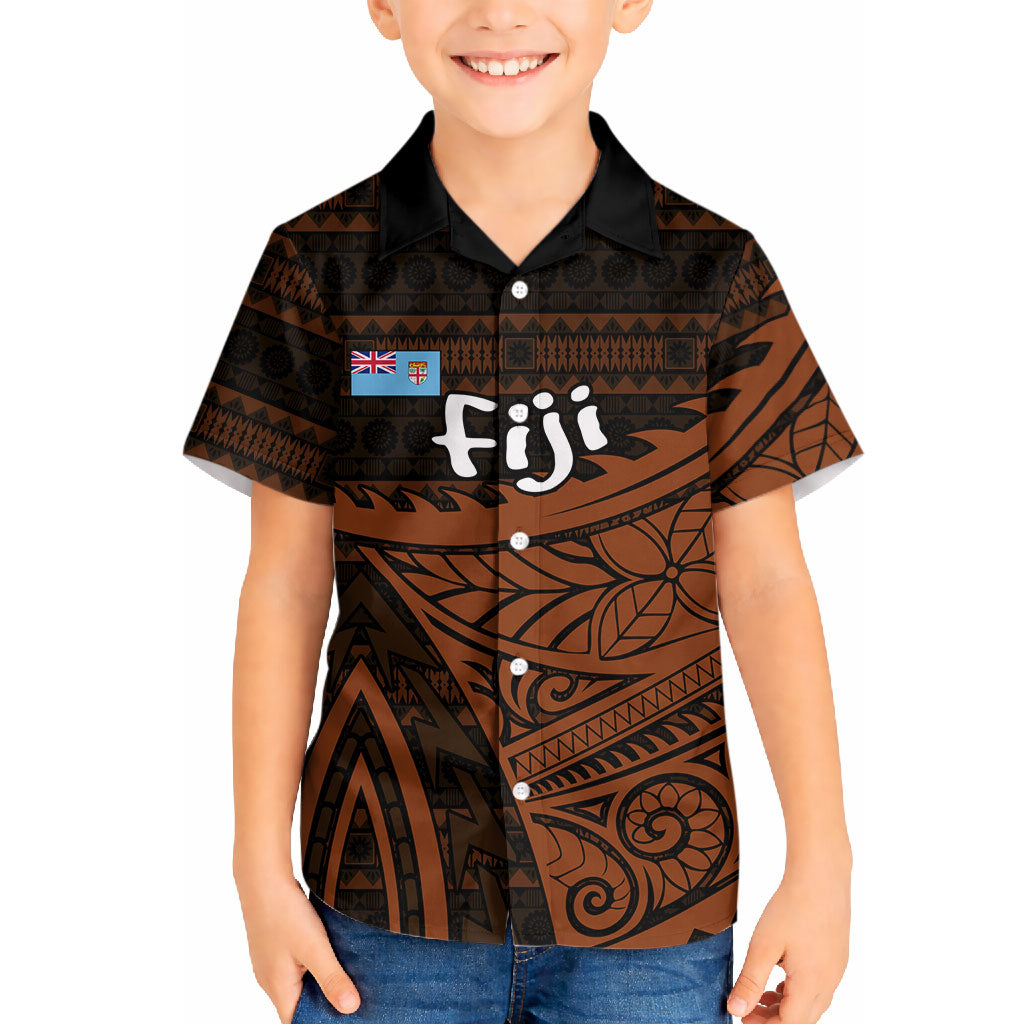 Straight Outta Kadavu Fiji Hawaiian Shirt Tribal Polynesian Tattoo Coat Of Arms Flag