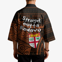 Straight Outta Kadavu Fiji Kimono Tribal Polynesian Tattoo Coat Of Arms Flag