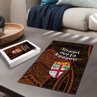 Straight Outta Kadavu Fiji Puzzle Tribal Polynesian Tattoo Coat Of Arms Flag