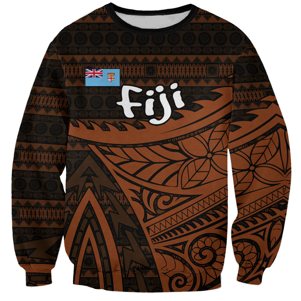 Straight Outta Kadavu Fiji Sweatshirt Tribal Polynesian Tattoo Coat Of Arms Flag