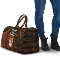 Straight Outta Kadavu Fiji Travel Bag Tribal Polynesian Tattoo Coat Of Arms Flag