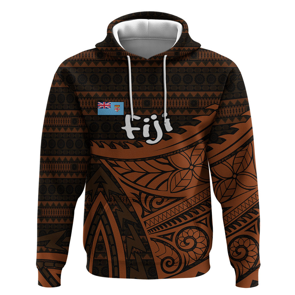 Straight Outta Kadavu Fiji Zip Hoodie Tribal Polynesian Tattoo Coat Of Arms Flag