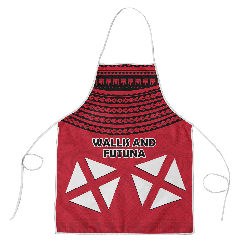 Wallis And Futuna Apron Polynesian Tattoo Flag Map