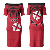 Wallis And Futuna Family Matching Puletasi and Hawaiian Shirt Polynesian Tattoo Flag Map