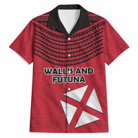 Wallis And Futuna Hawaiian Shirt Polynesian Tattoo Flag Map