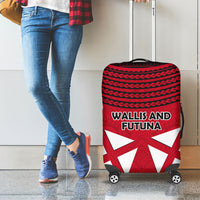 Wallis And Futuna Luggage Cover Polynesian Tattoo Flag Map