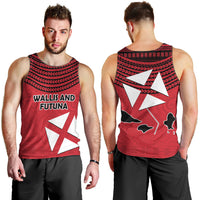 Wallis And Futuna Men Tank Top Polynesian Tattoo Flag Map