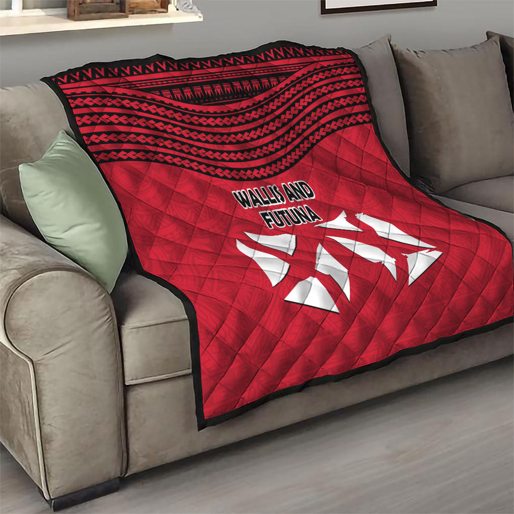 Wallis And Futuna Quilt Polynesian Tattoo Flag Map