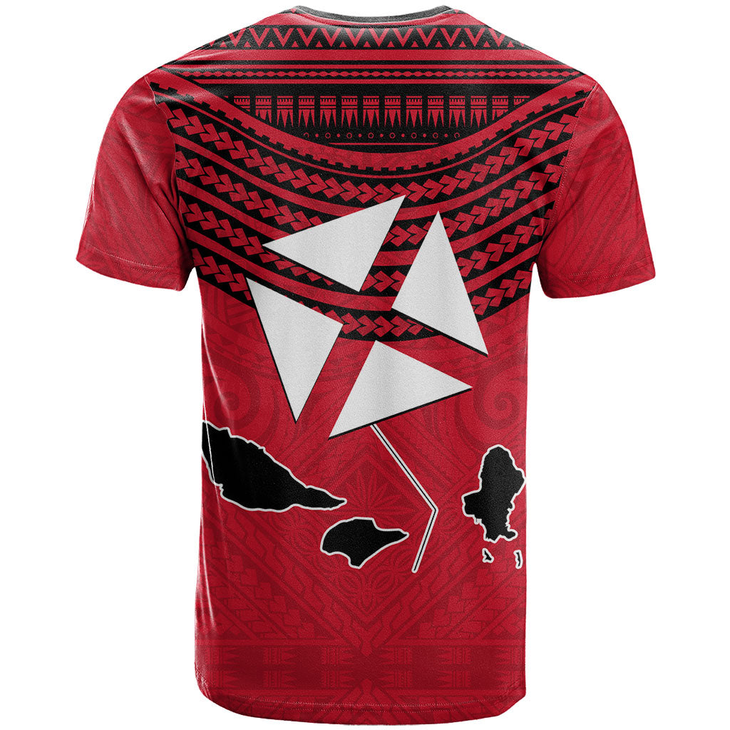 Wallis And Futuna T Shirt Polynesian Tattoo Flag Map