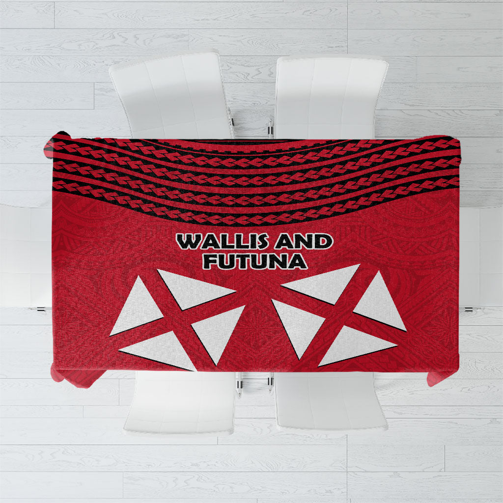 Wallis And Futuna Tablecloth Polynesian Tattoo Flag Map