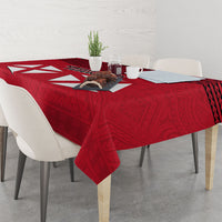 Wallis And Futuna Tablecloth Polynesian Tattoo Flag Map