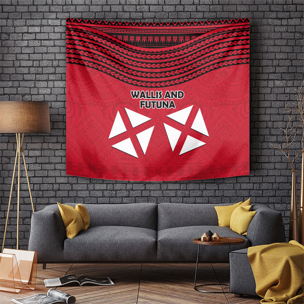 Wallis And Futuna Tapestry Polynesian Tattoo Flag Map