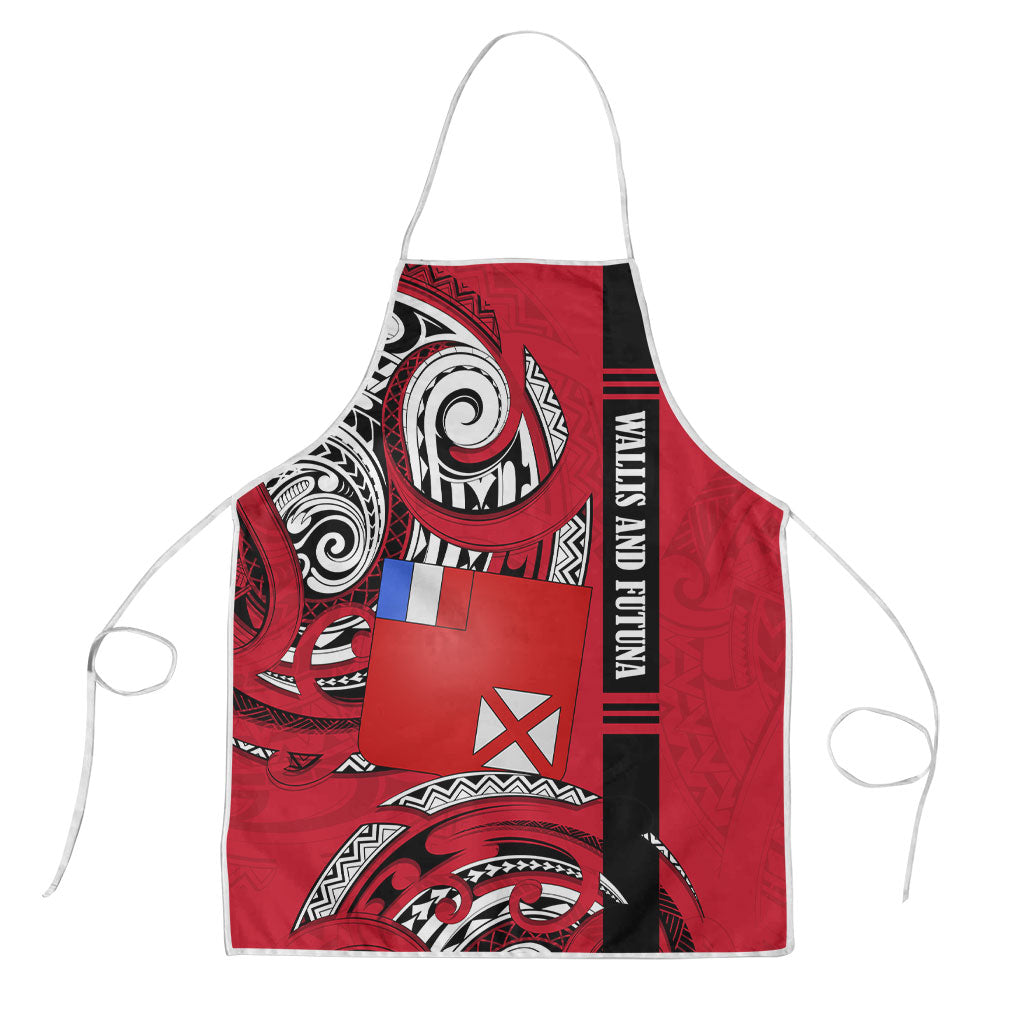 Wallis And Futuna Apron Tribal Polynesian Tattoo Flag Motif
