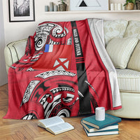 Wallis And Futuna Blanket Tribal Polynesian Tattoo Flag Motif