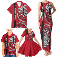 Wallis And Futuna Family Matching Tank Maxi Dress and Hawaiian Shirt Tribal Polynesian Tattoo Flag Motif