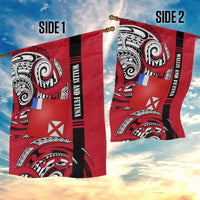 Wallis And Futuna Garden Flag Tribal Polynesian Tattoo Flag Motif