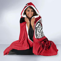 Wallis And Futuna Hooded Blanket Tribal Polynesian Tattoo Flag Motif
