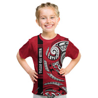 Wallis And Futuna Kid T Shirt Tribal Polynesian Tattoo Flag Motif
