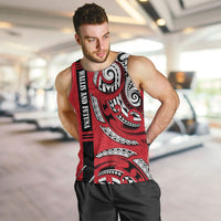 Wallis And Futuna Men Tank Top Tribal Polynesian Tattoo Flag Motif
