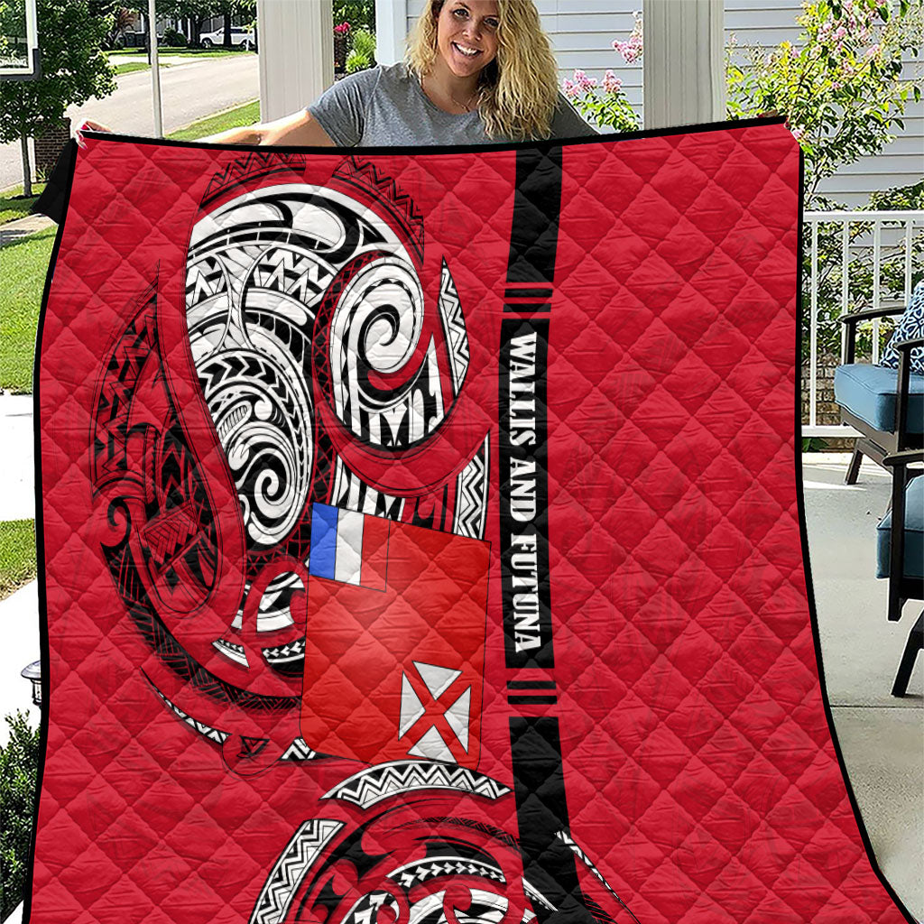 Wallis And Futuna Quilt Tribal Polynesian Tattoo Flag Motif
