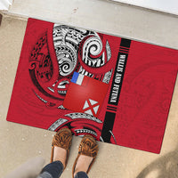 Wallis And Futuna Rubber Doormat Tribal Polynesian Tattoo Flag Motif