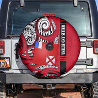 Wallis And Futuna Spare Tire Cover Tribal Polynesian Tattoo Flag Motif