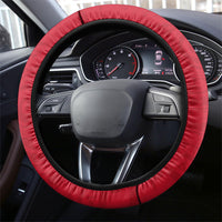 Wallis And Futuna Steering Wheel Cover Tribal Polynesian Tattoo Flag Motif