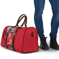 Wallis And Futuna Travel Bag Tribal Polynesian Tattoo Flag Motif