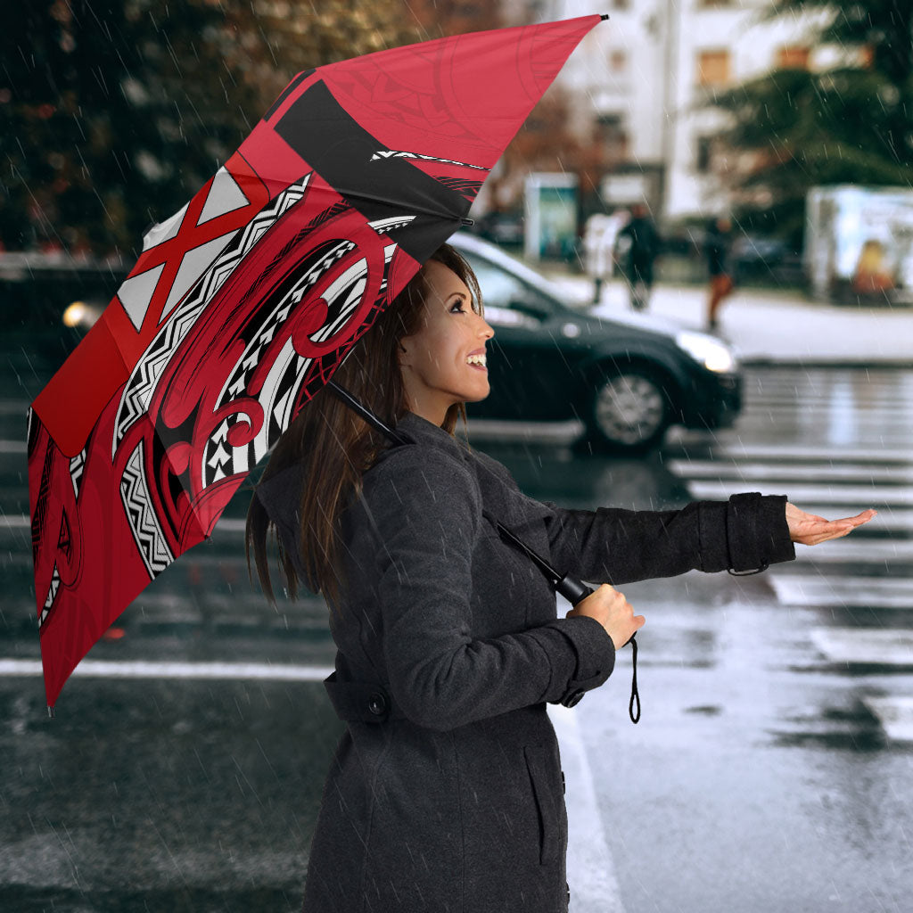 Wallis And Futuna Umbrella Tribal Polynesian Tattoo Flag Motif
