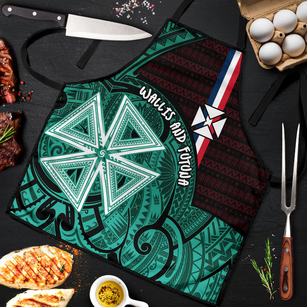 Wallis And Futuna Apron Tribal Polynesian Tattoo Heritage Cross Flag
