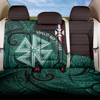 Wallis And Futuna Back Car Seat Cover Tribal Polynesian Tattoo Heritage Cross Flag