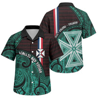 Wallis And Futuna Family Matching Mermaid Dress and Hawaiian Shirt Tribal Polynesian Tattoo Heritage Cross Flag