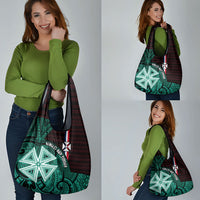 Wallis And Futuna Grocery Bag Tribal Polynesian Tattoo Heritage Cross Flag