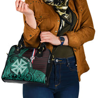 Wallis And Futuna Shoulder Handbag Tribal Polynesian Tattoo Heritage Cross Flag