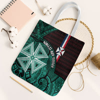 Wallis And Futuna Tote Bag Tribal Polynesian Tattoo Heritage Cross Flag