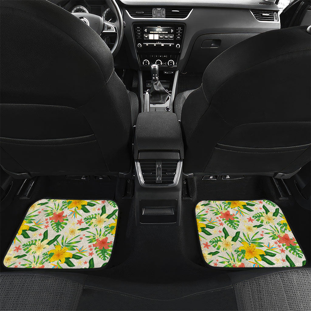 Hawaiian Piko Threads Of Paradise Aloha Car Mats Tropical Hibiscus Plumeria