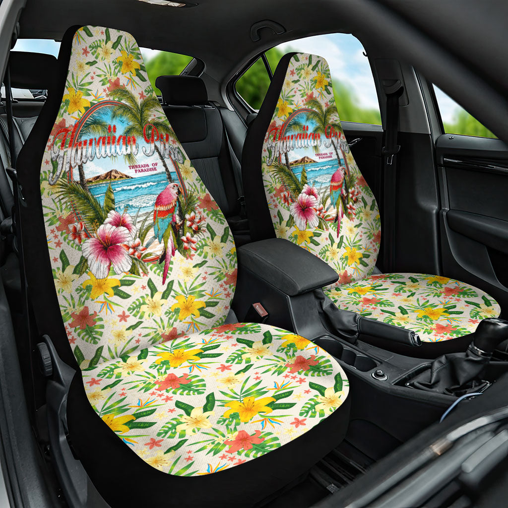 Hawaiian Piko Threads Of Paradise Aloha Car Seat Cover Tropical Hibiscus Plumeria