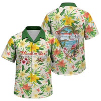 Hawaiian Piko Threads Of Paradise Aloha Family Matching Off The Shoulder Long Sleeve Dress and Hawaiian Shirt Tropical Hibiscus Plumeria