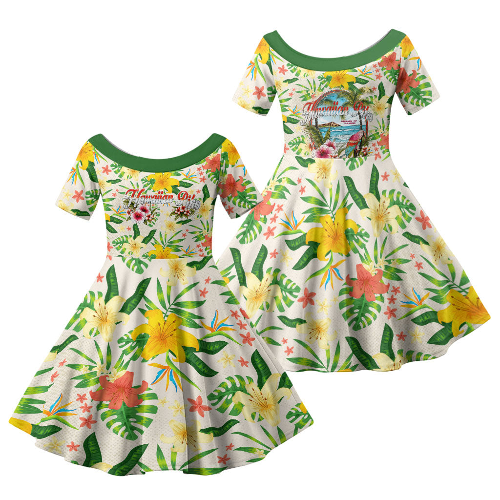 Hawaiian Piko Threads Of Paradise Aloha Family Matching Summer Maxi Dress and Hawaiian Shirt Tropical Hibiscus Plumeria