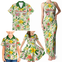 Hawaiian Piko Threads Of Paradise Aloha Family Matching Tank Maxi Dress and Hawaiian Shirt Tropical Hibiscus Plumeria